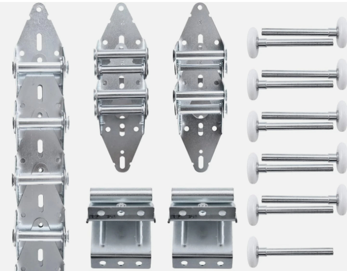 Garage door rollers and hinges